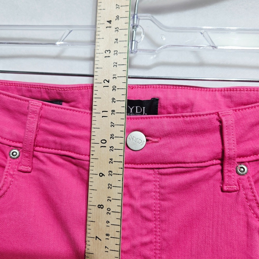 NYDJ Pink Pants Marilyn Jeans Size 12 Pink Lift Tuck Stretch Denim Pants #1045 - Picture 6 of 9